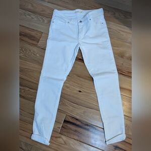 White Levi 711 Skinny Jeans